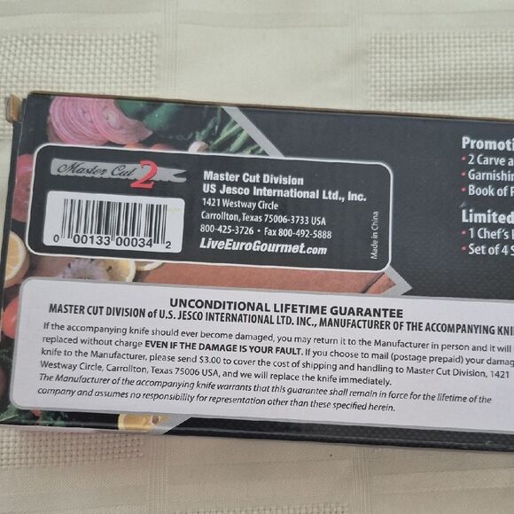 Master Chef 2 Carving Knife Set - Black - Picture 10 of 16